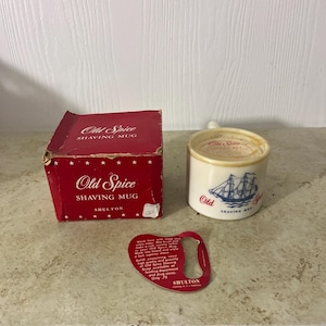 Vintage Old Spice Shaving Mug Shulton With Box