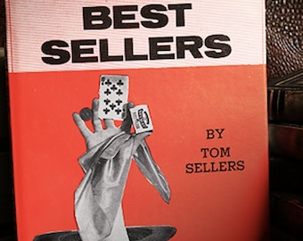 Vintage BEST SELLERS BOOK Hardcover Cards Coins Ropes Mental Silk Stage Magic Tricks Tom Sellers 175 Pages Supreme Magic Co. 1980