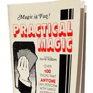 Vintage PRACTICAL MAGIC BOOK Over 100 Tricks Mental Close Up Stage Card Coin Money Learn Ventriloquism Variety Magician How To 80 Pages