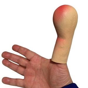 Deluxe LATEX JUMBO THUMB Rubber Giant Funny Prop Magic Trick Fake Clown Costume Accessory Gag Joke Big Prank