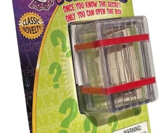 Retro WONDERFUL PUZZLE BOX Joke Gag Prank Fake Money Magic Trick
