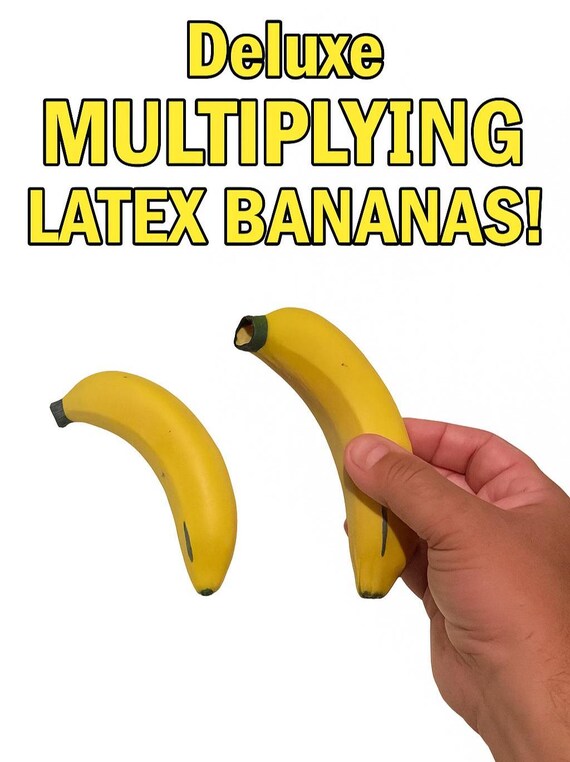 Deluxe ENDLESS LATEX BANANAS Rubber Multiplying From Hands Set