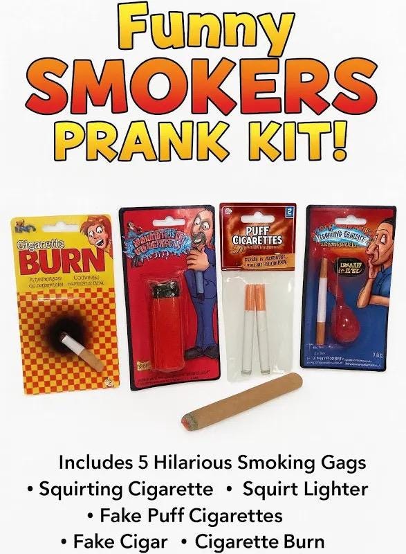 cigarette lighter joke Fake Cigarette Lighter