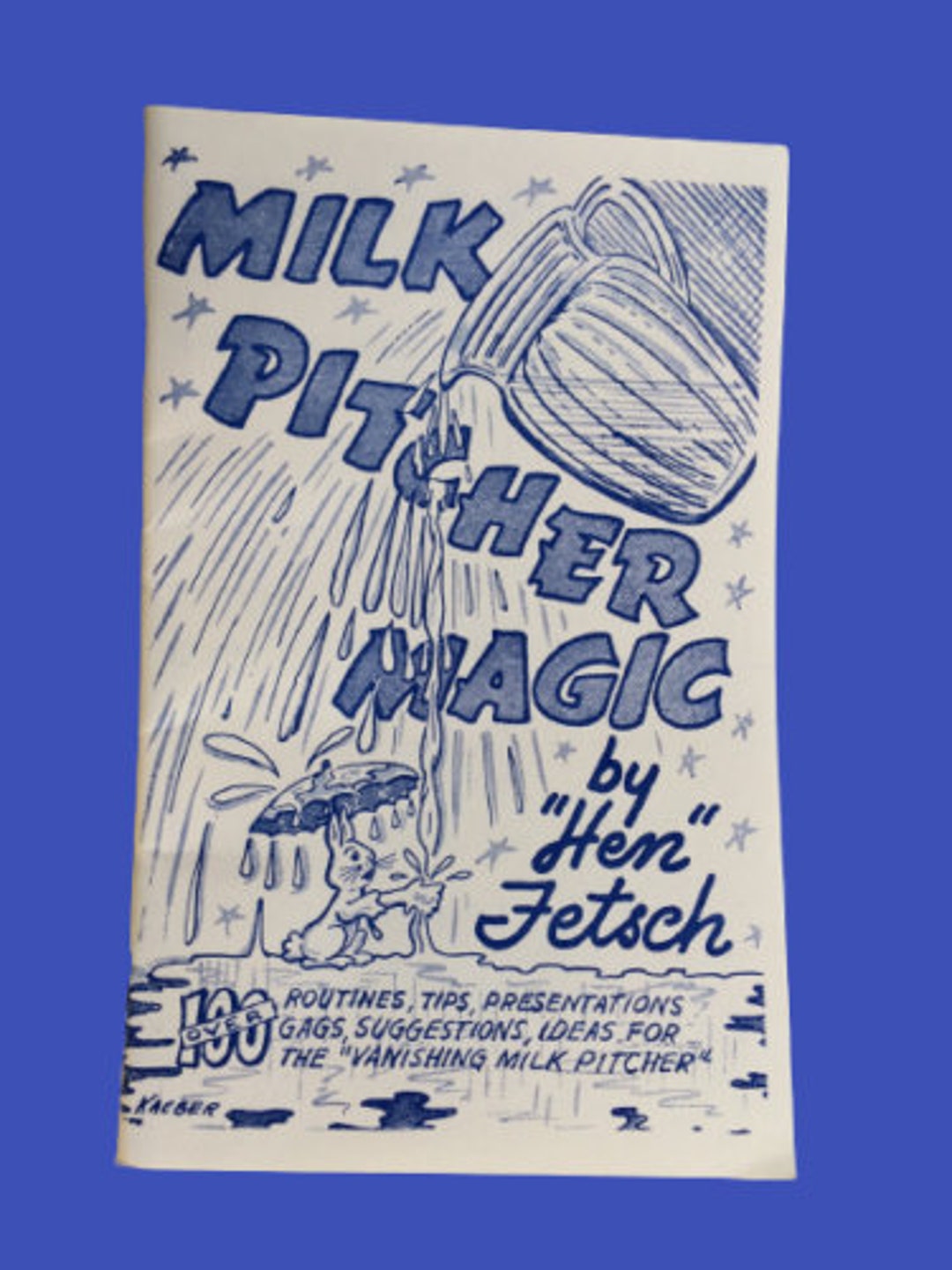 Vintage MILK PITCHER MAGIC Book Vanishing Stage 100 Tricks Tips Gags