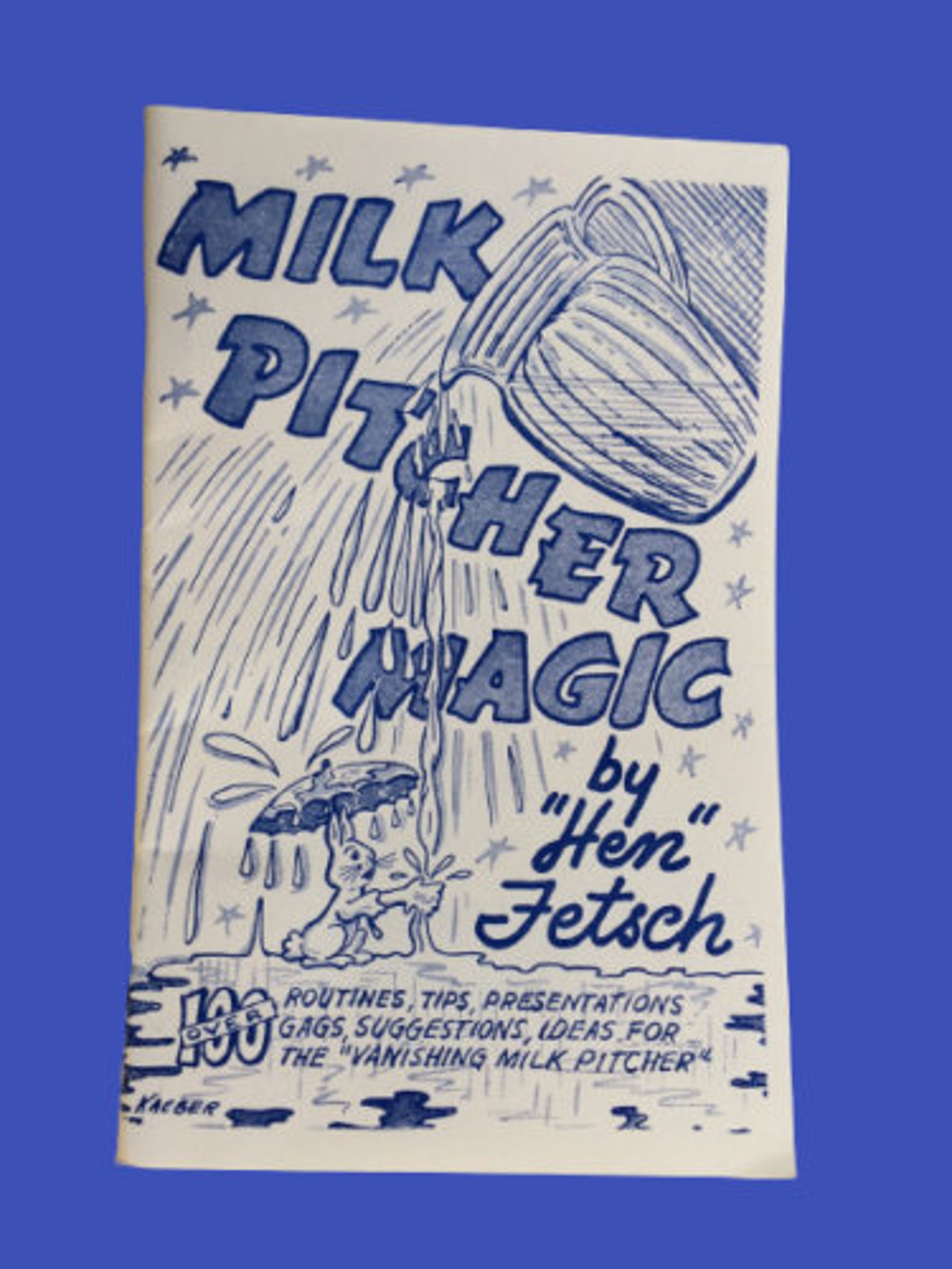 Vintage MILK PITCHER MAGIC Book Vanishing Stage 100 Tricks Tips Gags ...