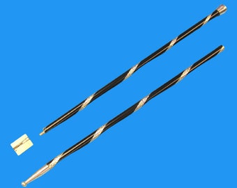 Vintage METAL DANCING CANE Floating Stage Magic Trick Magician Stick Black Levitation Moves Dances Aluminum Illusion Prop