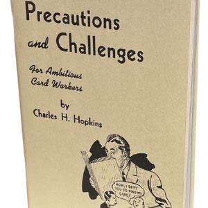 Vintage OUTS PRECAUTIONS And CHALLENGES Book Close Up Ambitious Card Workers Magic Trick Mental Playing Tips How To Learn Sleight Of Hand