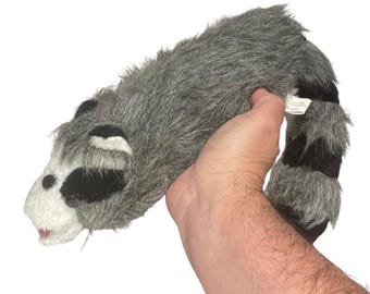 New Vintage ROXIE RACCOON Magic Trick Clown Spring Animal Puppet Roxy Magician Prop Funny Fake Furry Toy Moves Animated Manually Comedy