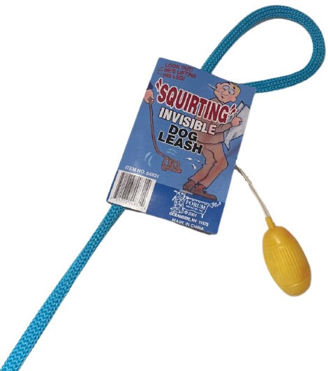 Vintage Squirting INVISIBLE DOG LEASH Squirts Water Pee Joke