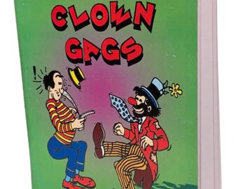Vintage World&#39;s Best CLOWN GAGS BOOK Magic Tricks Comedy Funny Comic Prop Bits Skits Circus Routines Magician Mime Clowning Shows 64 Pages