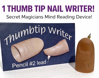 1 Vintage THUMB TIP NAIL Writer Pencil #2 Mental Mind Reading Magic Trick Lead Gimmick Predictions Ghost Message Magician Tool
