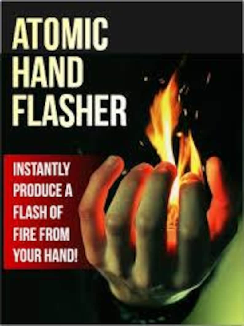 Vintage New Pro ATOMIC HAND FLASHER Metal Box Magic Trick Fire in Your ...
