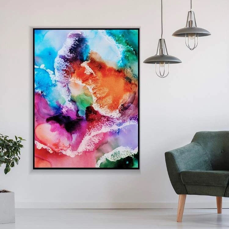 Splashes of Joy Canvas Set Wall Art Abstract Lover Gallery Etsy