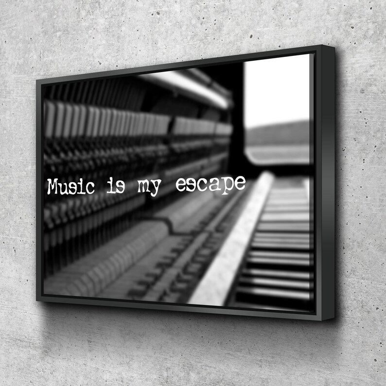 Music Quote Canvas Set Wall Art Multi Panel Canvas Split Etsy