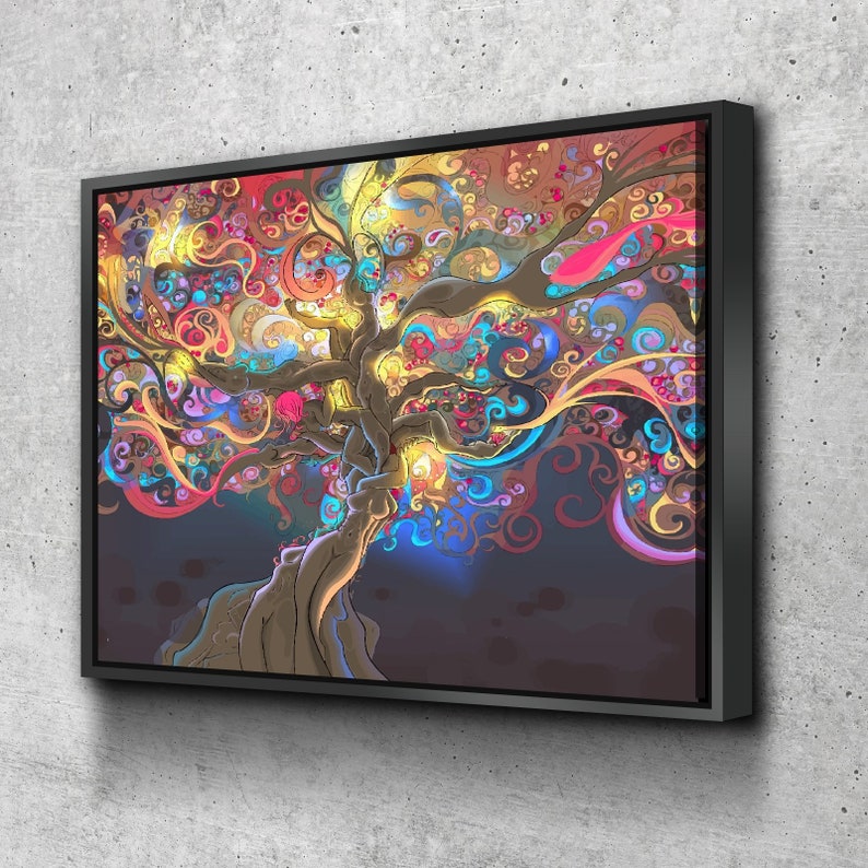 Tree of Life Canvas Set Poster Home Decor Artwork Etsy