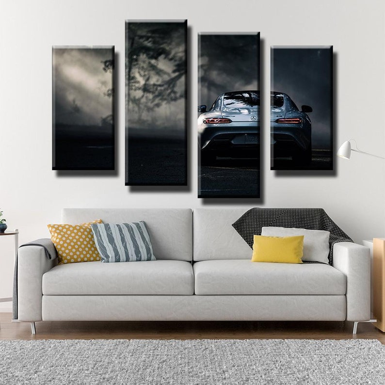AMG GT Canvas Set Poster Home Decor Artwork Gallery | Etsy