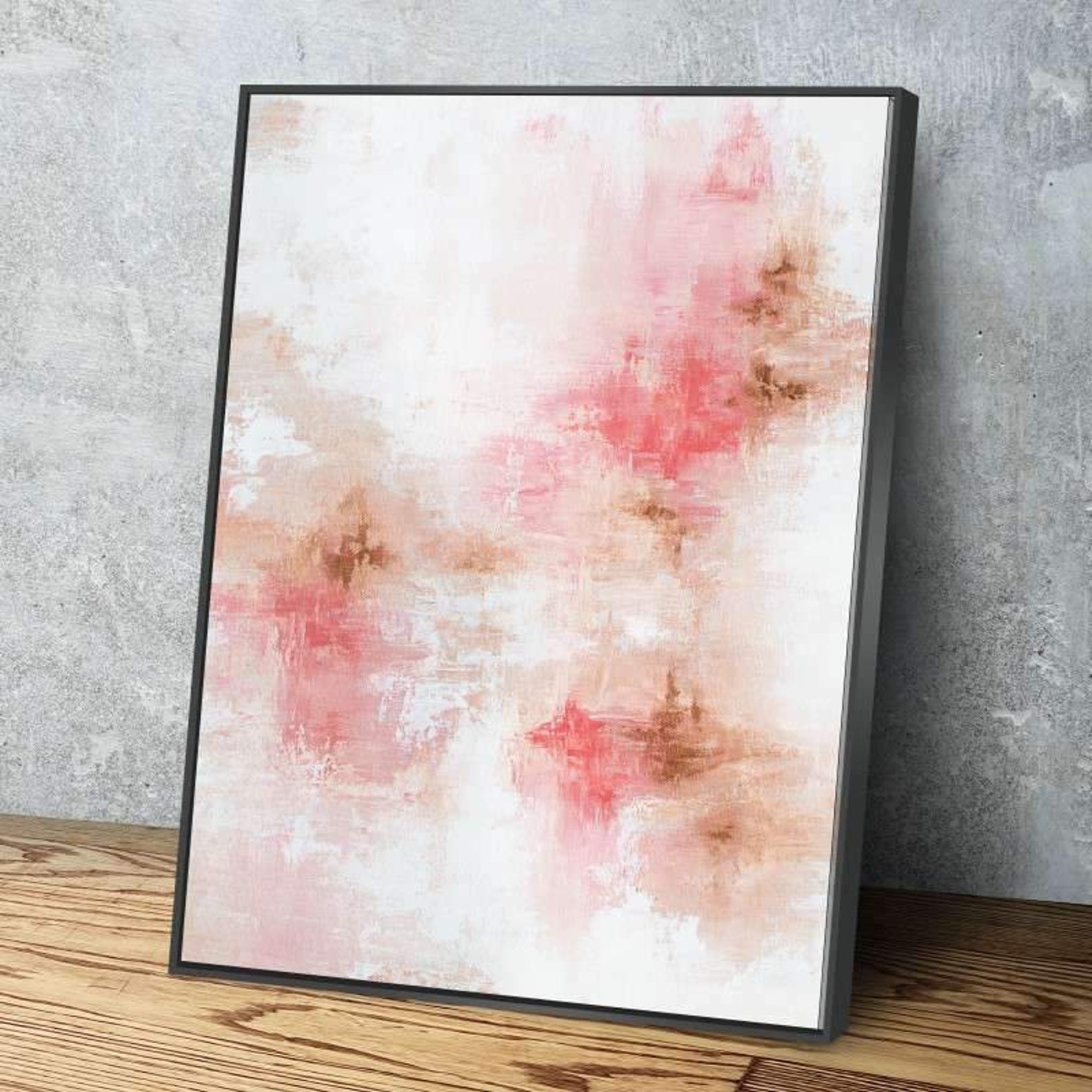 Rose Gold Canvas Set Wall Art Abstract Lover Gallery Etsy