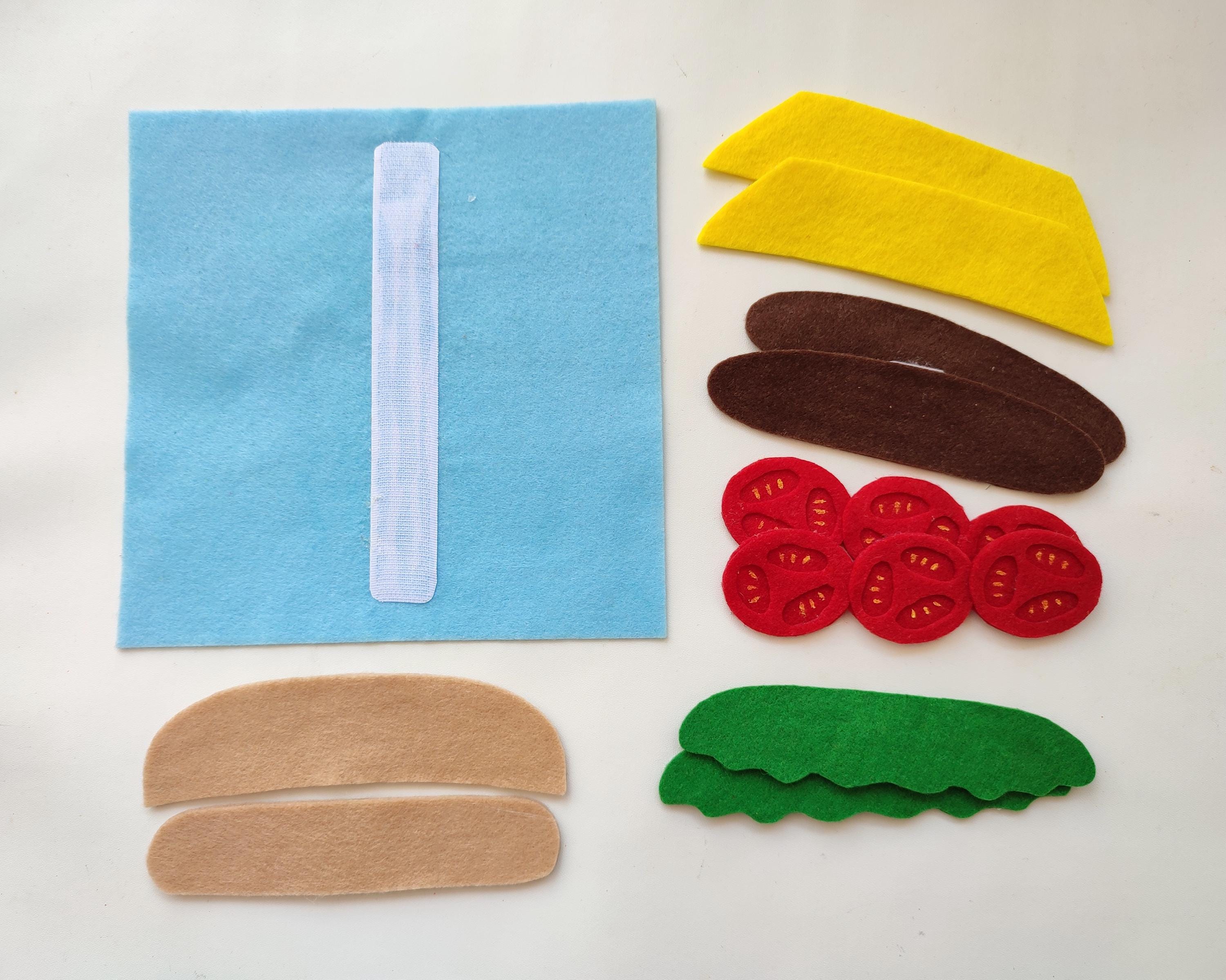 PDF, SVG : Building Burger, No Sew Busy Book Page / Quiet Book Page ...
