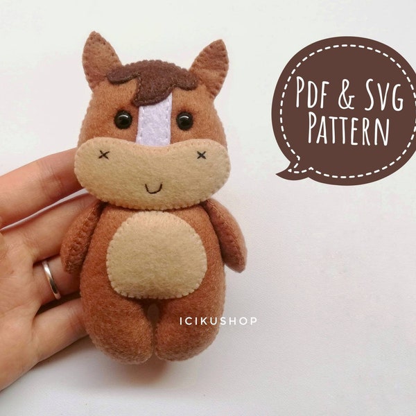 Felt Horse Ornament - Etsy