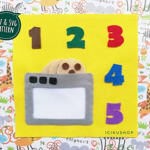 PDF, SVG : Cookies, No Sew Busy Book Page / Quiet Book Page Pattern and Tutorial