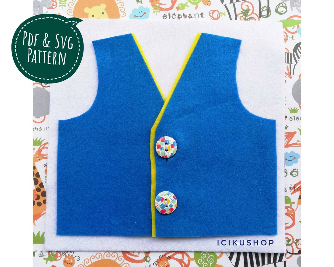 PDF, SVG : Button Activity, No Sew Busy Book Page / Quiet Book Page ...