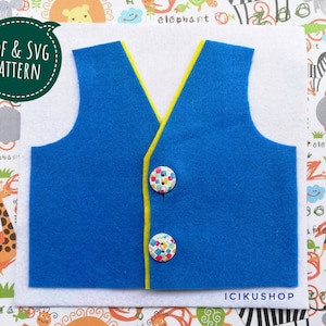 PDF, SVG : Button Activity, No Sew Busy Book Page / Quiet Book Page Pattern and Tutorial