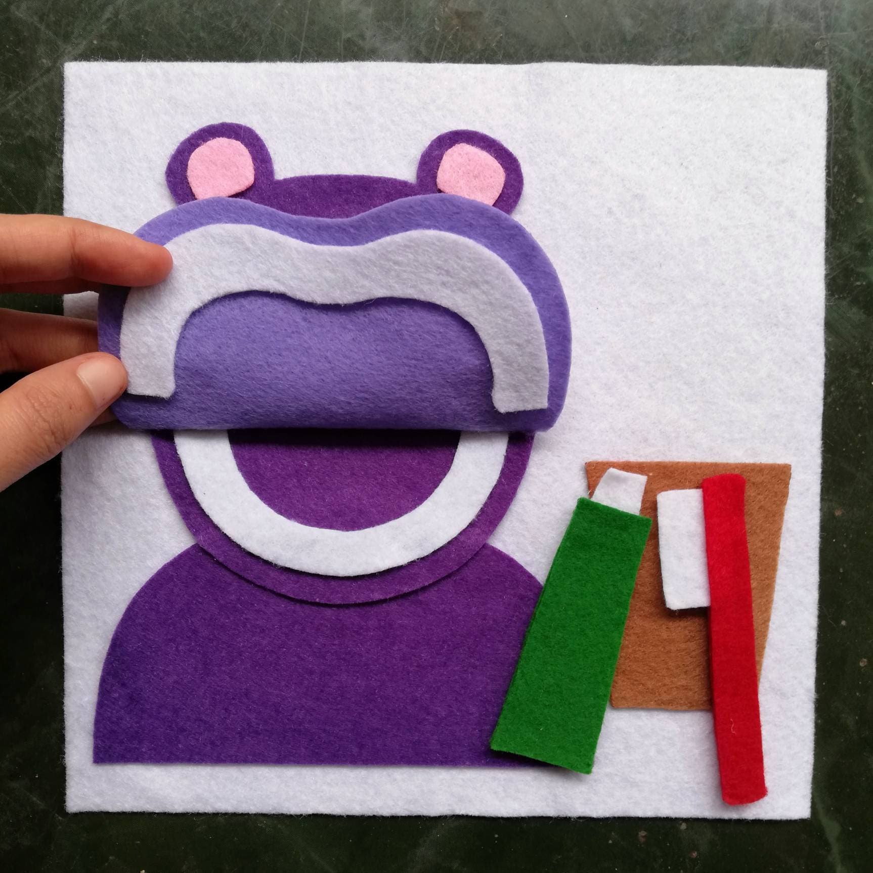 PDF, SVG : Brushing Teeth, No Sew Busy Book Page / Quiet Book Page ...