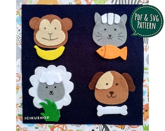 PDF, SVG : Ice Cream Activity, No Sew Busy Book Page / Quiet Book Page ...