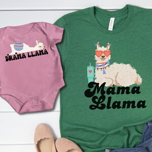 Mama en ik PNG-duo, Mama Llama en Drama Llama PNG-bestanden voor jou en je mini