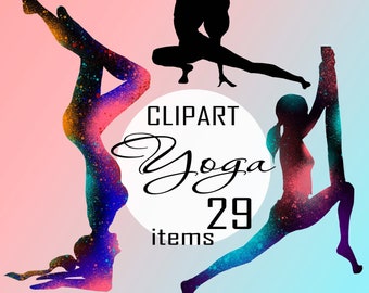 Yoga, yoga clipart, practice, yoga pose, meditation, relax clipart for cricut – 29 png – files, digital clip art yoga, clipart black yoga