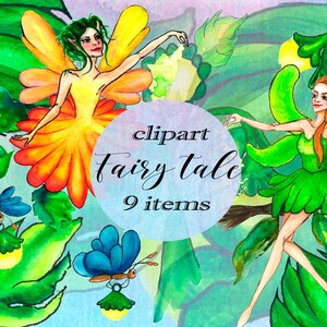 Clipart Aquarel feeën magie. clipart Fantasy PNG 9-bestanden. Kinderkamer clipart fee. clipart fee Groen, Digitale clip art Magic Art
