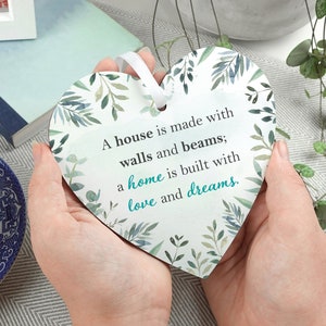 Housewarming gift | Handmade wooden heart | New home gift | Moving home present | First home gift | Gift for friend LC059