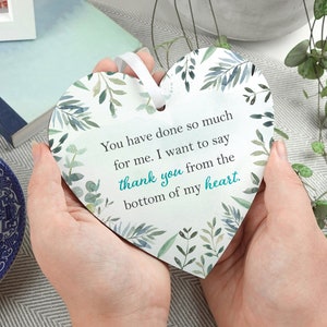Regalo di ringraziamento per amico / Cuore di legno fatto a mano / Regalo Bestie / Idee regalo di ringraziamento / Regalo BFF / Regalo di ringraziamento amicizia LC054