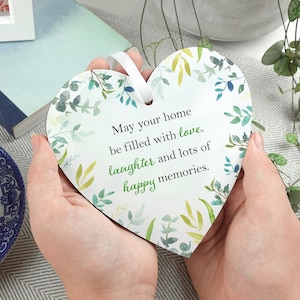 Housewarming cadeau | Handgemaakte houten | Nieuwe | Verhuizen aanwezig | Eerste huiscadeau | Cadeau voor vriend LC056