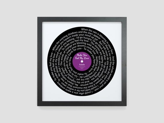 Adele 'make You Feel My Love' Song Lyrics Print 