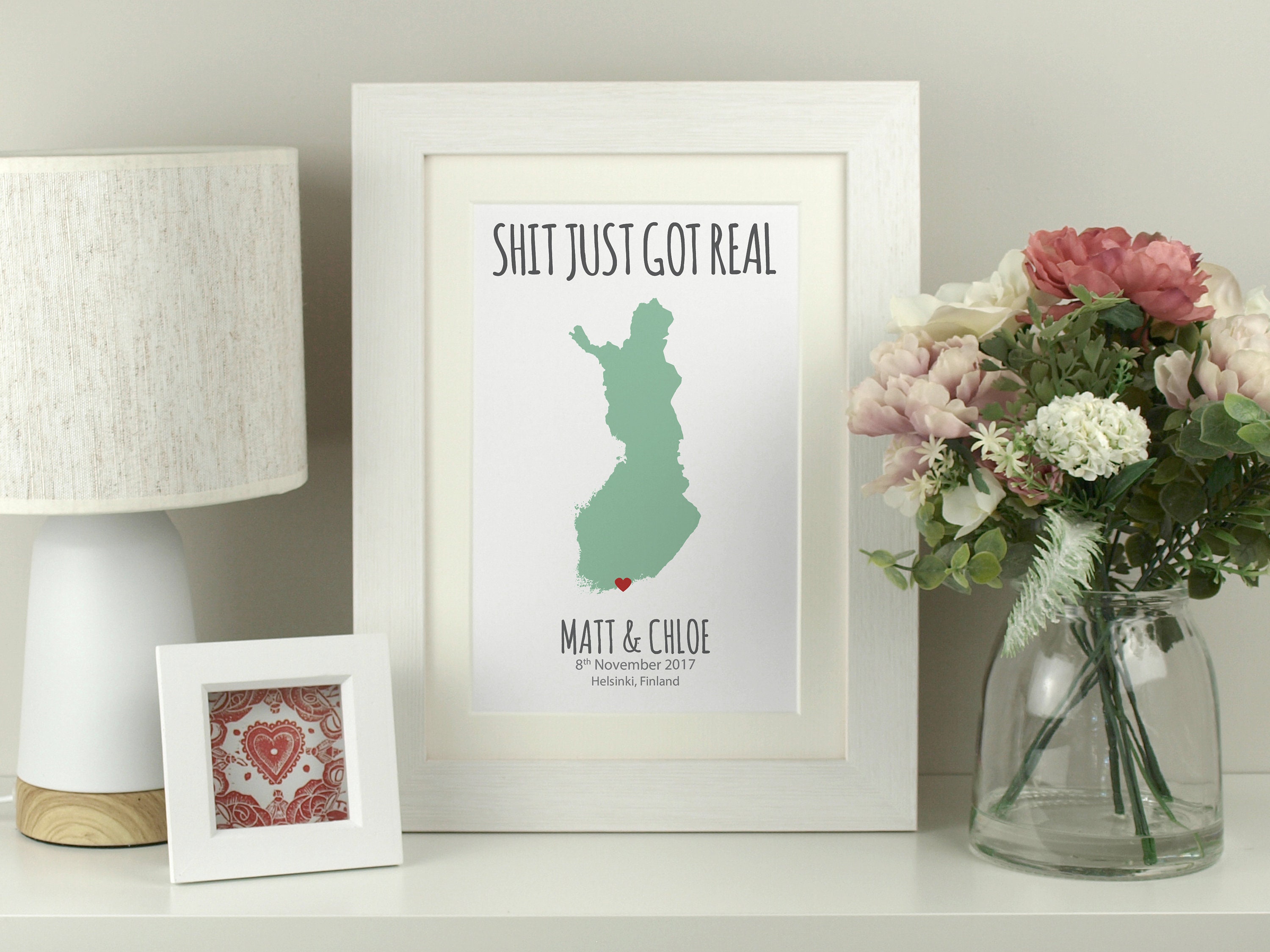 Personalised engagement gift / fun unique engagement present Etsy