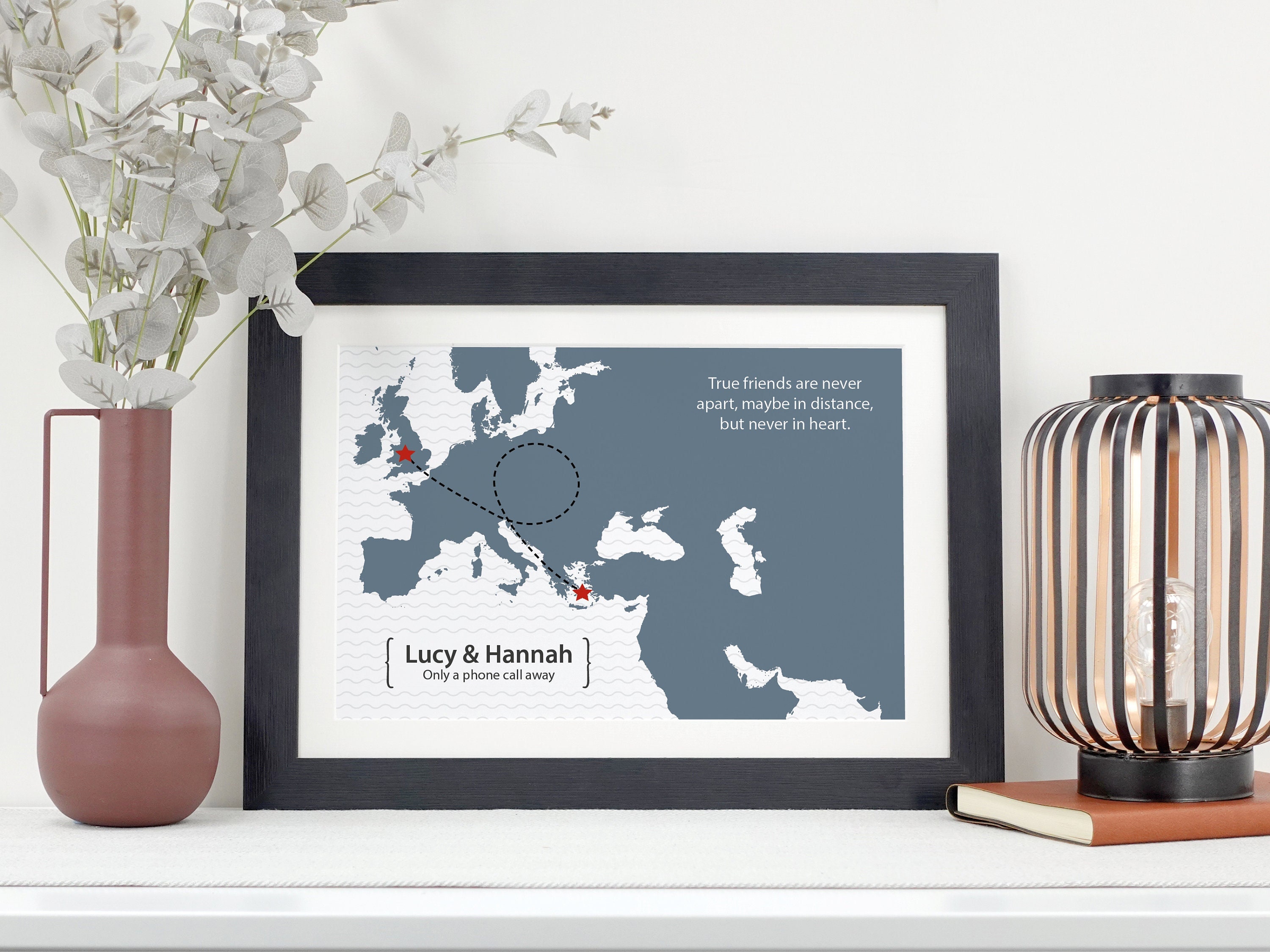 Geschenkideen Für Freundin Die Ins Ausland Geht www.etsy.com