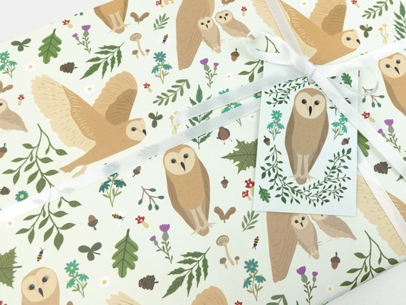 Owl wrapping paper deals