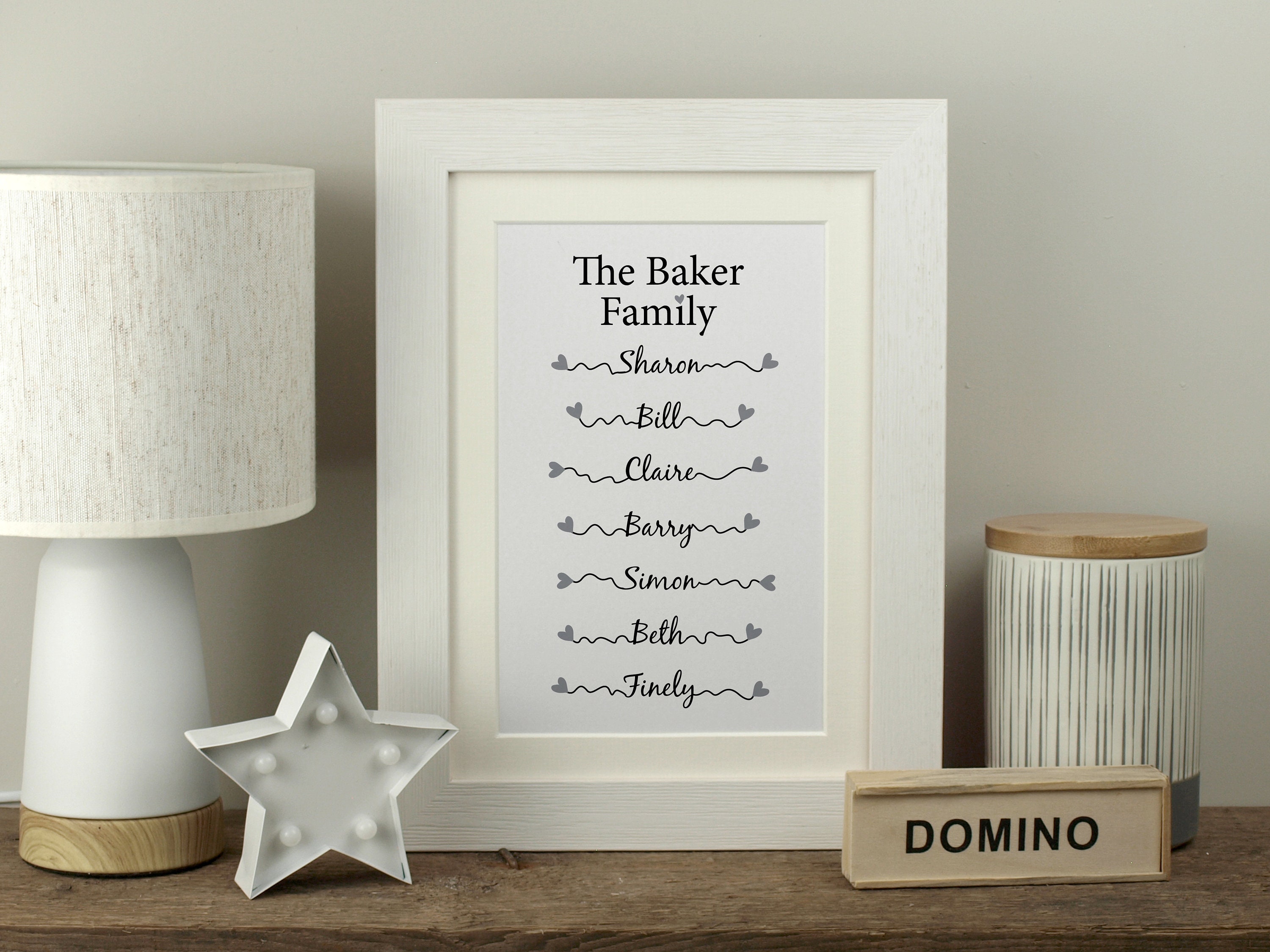 Cadeau personnalisé de nom de famille / Nouveau cadeau à la Etsy