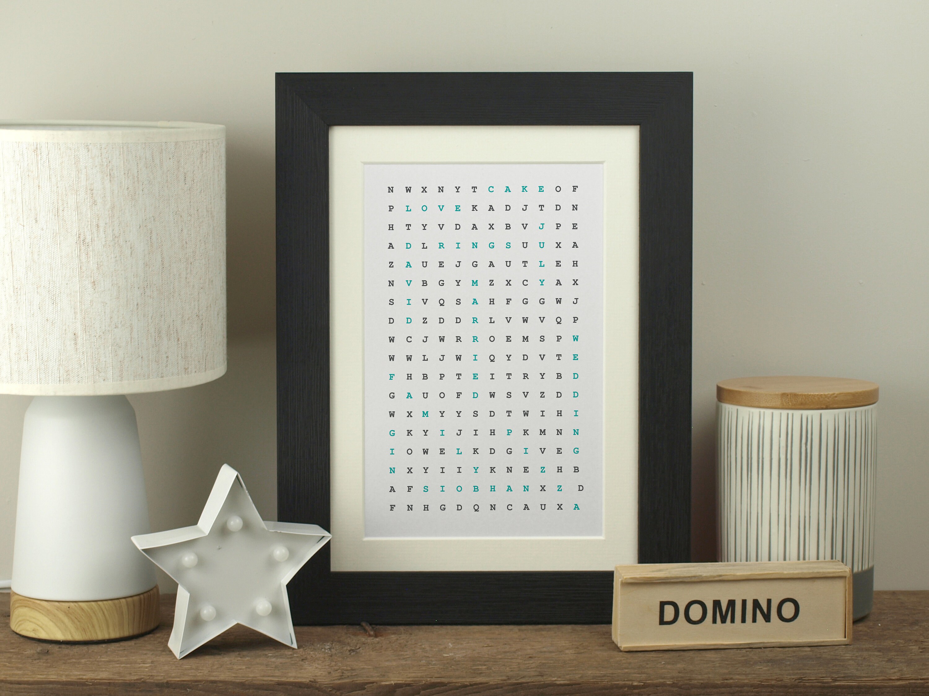 Personalised word search print / make your own word search | Etsy