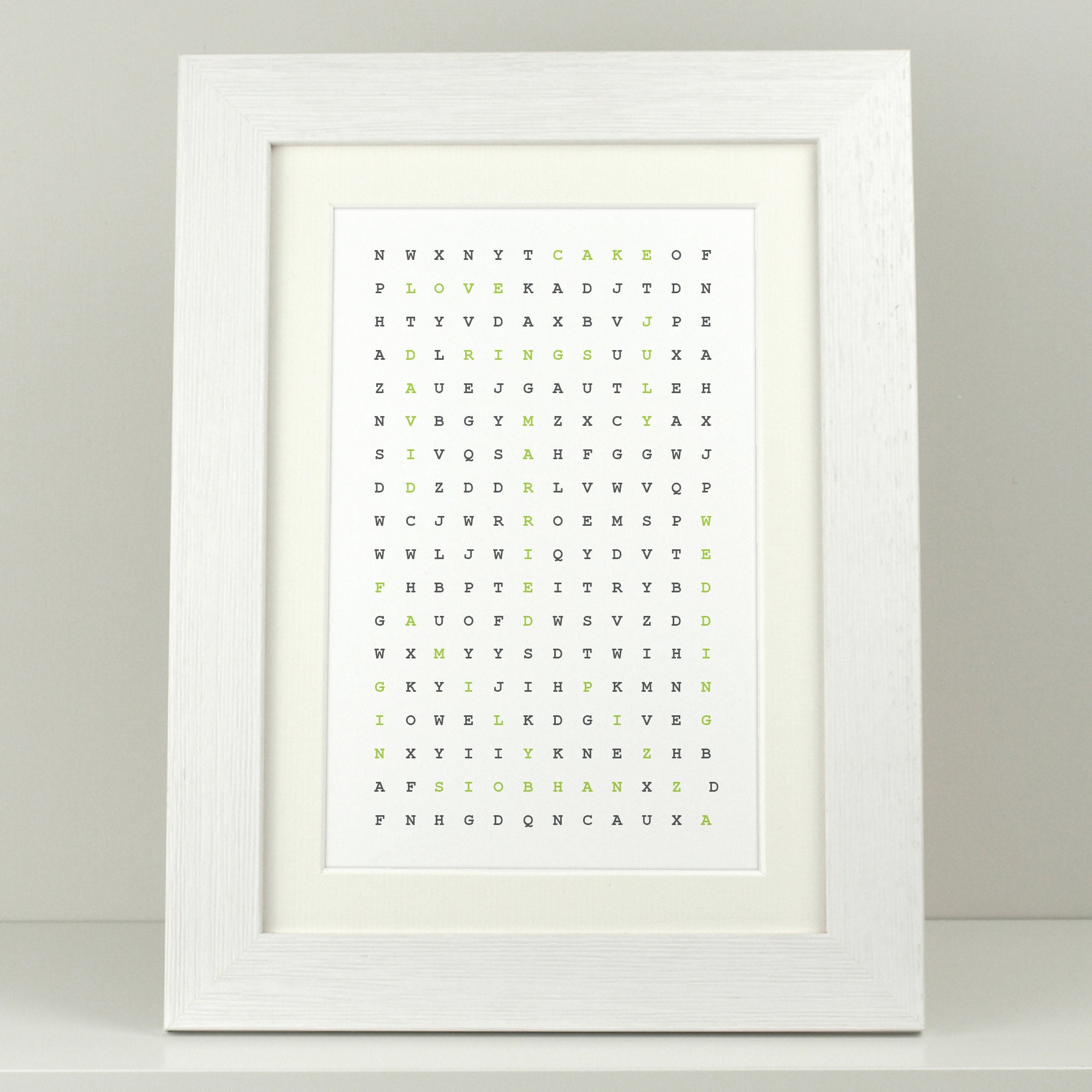 Personalised word search print / make your own word search | Etsy