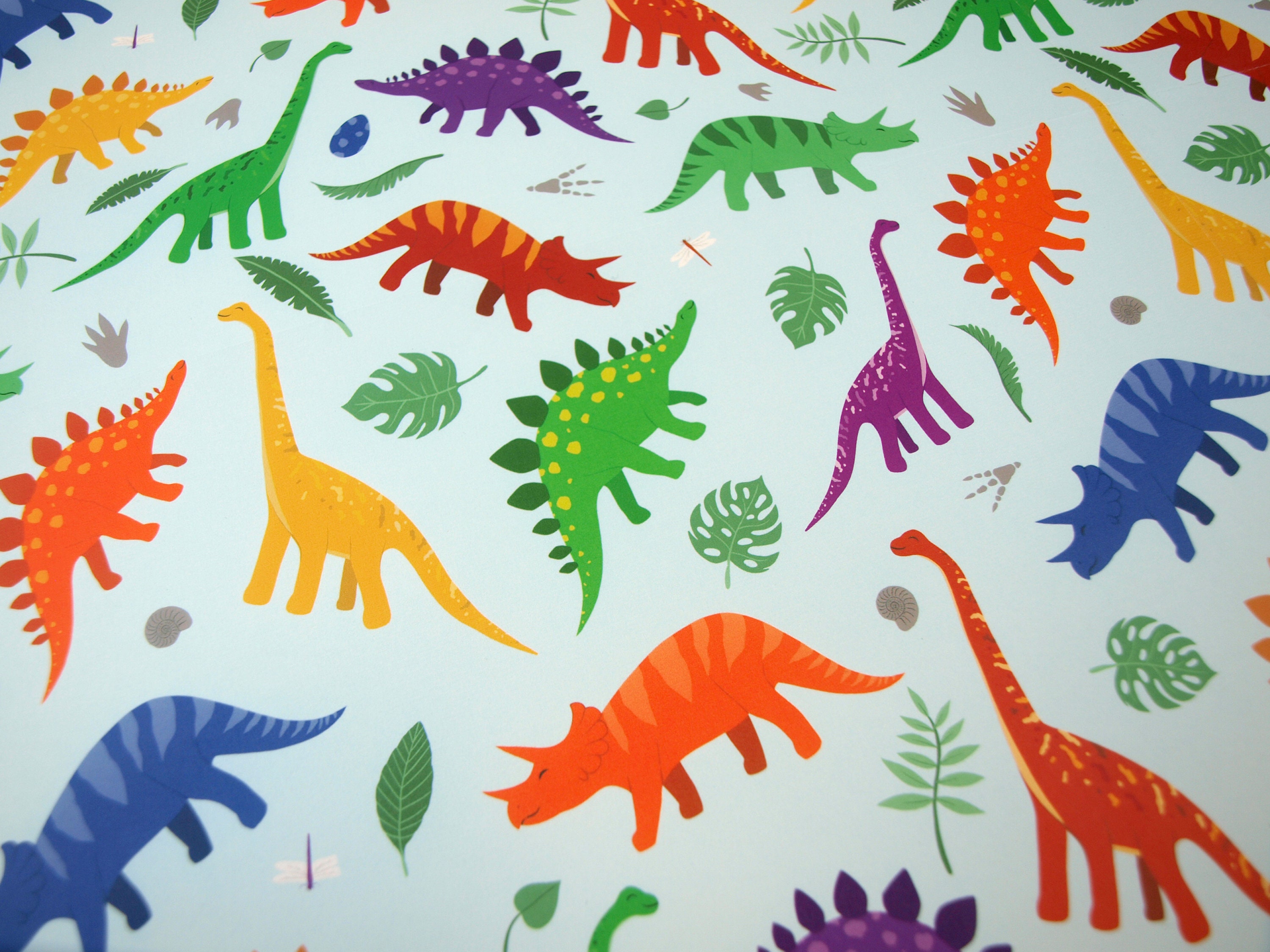 Dinosaur Luxury Eco Wrapping Paper Children's Birthday Etsy
