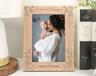 Personalised engraved photo frame for mum VA180