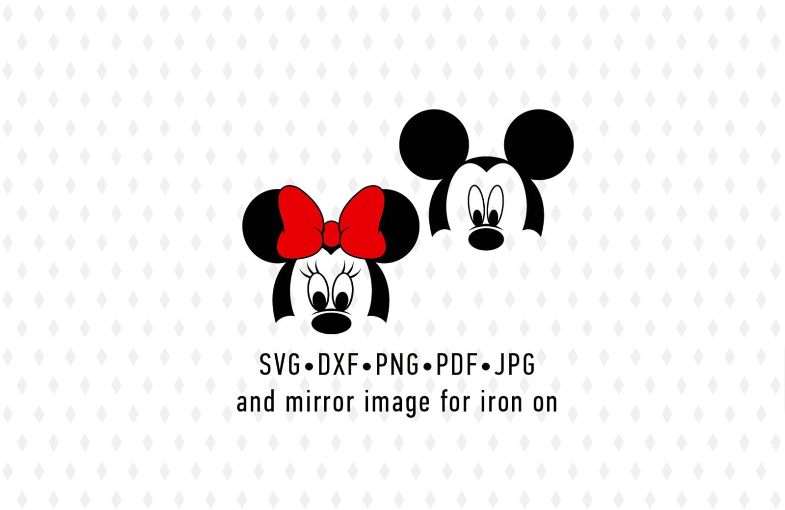 Download Mickey Minnie Mouse LAYERED Head Face SVG Png Vector Cut ...
