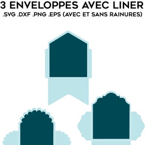 Lot de fichiers SVG pour création d'enveloppe (Pour Cricut ou autres Plotter) .svg .eps .png .dxf