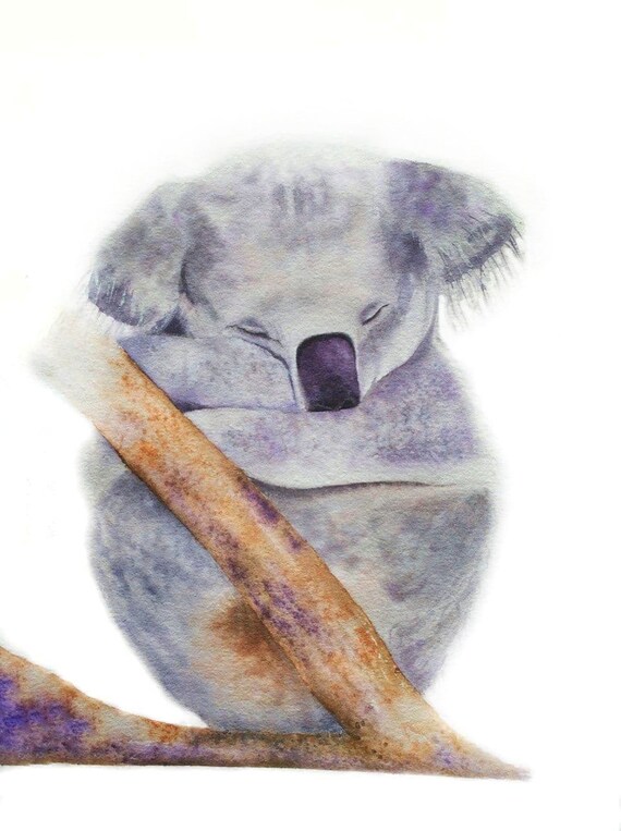 Koala Watercolor Painting Digital Download/ Original Etsy