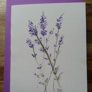 Blanko Karte, Grußkarte, Original Karte, Aquarell Karte, Blumen Karte, Blumen Karte, Unikat Karte, Dankeskarte, Geburtstagskarte
