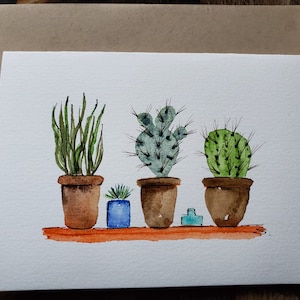 Blanko Karte, Grußkarte, Original Karte, Aquarell Karte, Blumen Karte, Blumen Karte, Unikat Karte, Dankeskarte, Geburtstagskarte