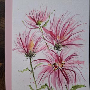 Cartão em branco, cartão de felicitações, cartão original, cartão aquarela, cartão de flores, cartão floral, cartão exclusivo, cartão de agradecimento, cartão de aniversário