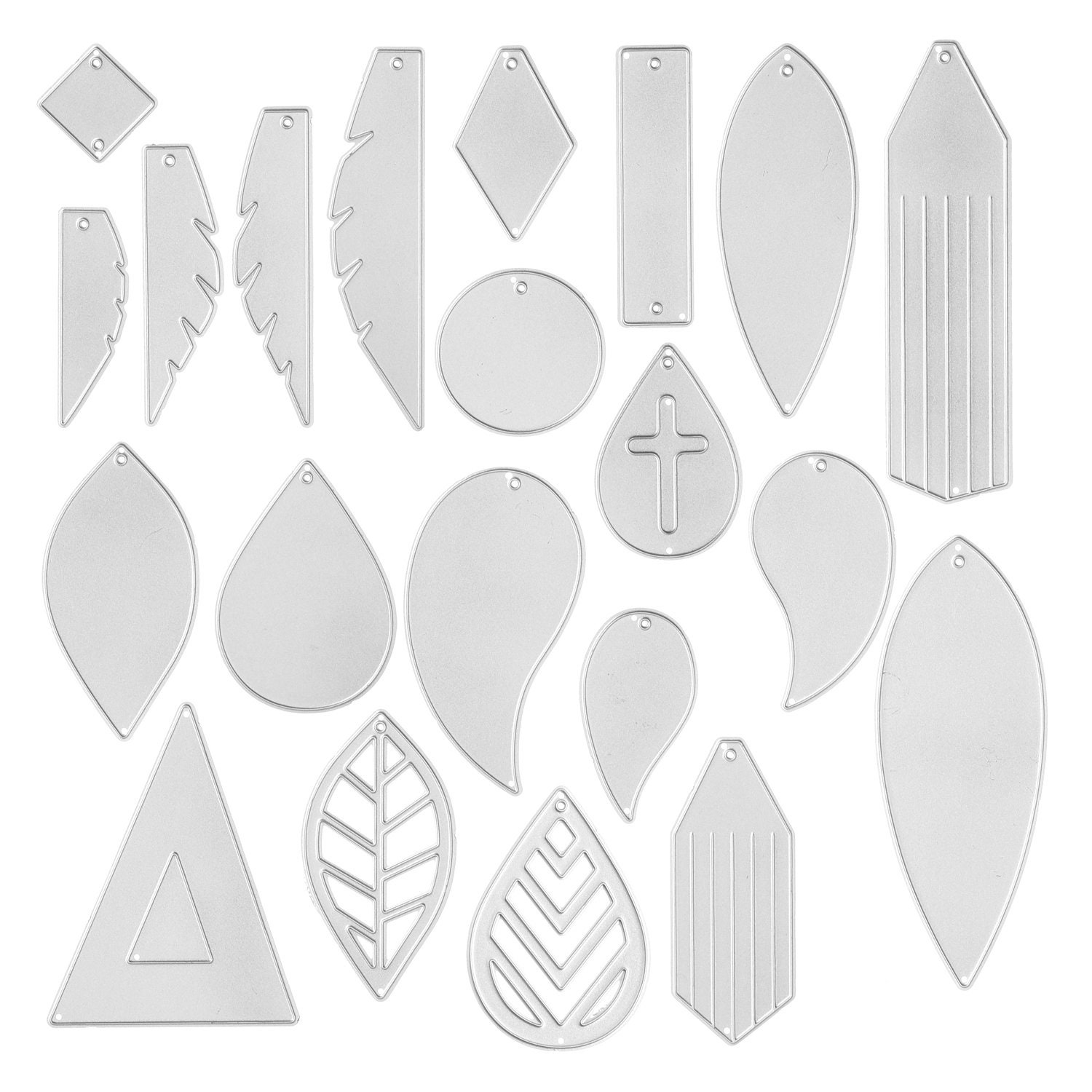 21 Pieces Earring Cutting Dies Metal Earring Die Cuts with 50 Etsy